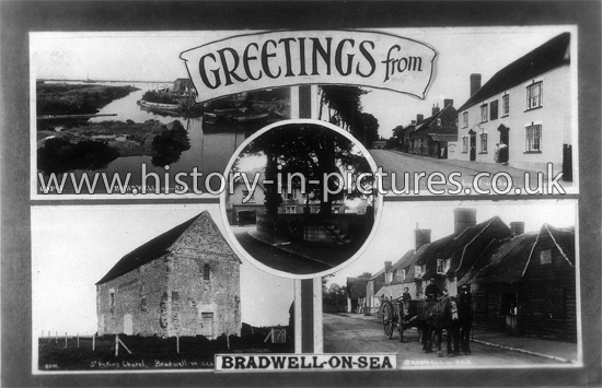 Greetings from Bradwell on Sea, Essex. c.1930's